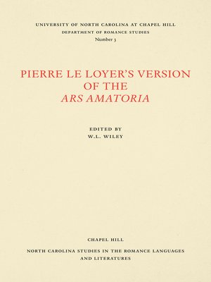 cover image of Pierre le Loyer's Version of the Ars Amatoria